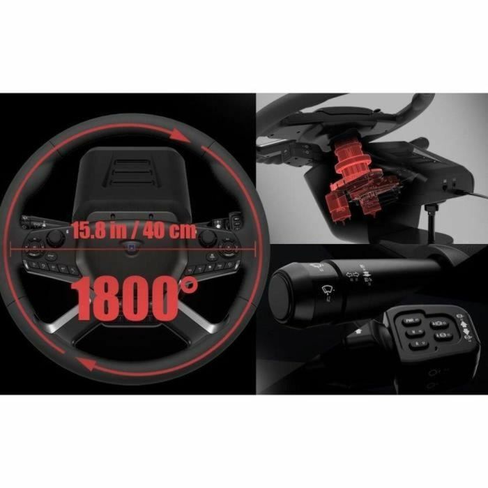Hori Volante con caja de cambios y pedales HOR1727999673801 para PC, incluye Truck Simulator 2 y American Truck Simulator 3