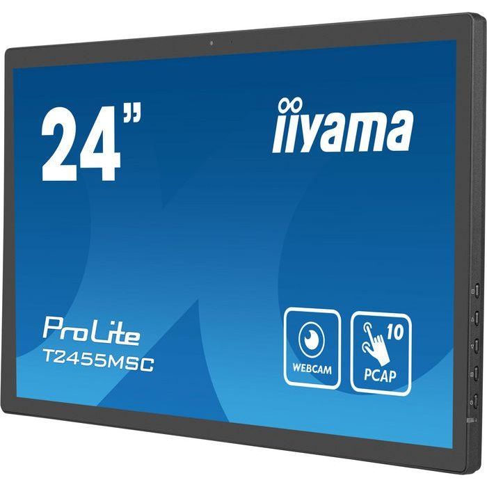 MONITOR IIYAMA 24" TACTIL T2455MSC-B1, IPS, 1920x1080, HDMI, DISPLAYPORT, 2 USB 3.0, ALTAVOCES, WEBCAM & MICROFONO 4 MONITOR IIYAMA 24" TACTIL T2455MSC-B1, IPS, 1920x1080, HDMI, DISPLAYPORT, 2 USB 3.0, ALTAVOCES, WEBCAM & MICROFONO 4