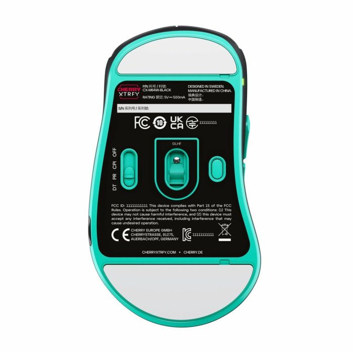 Cherry XTRFY M64 Wireless Black Maus 6