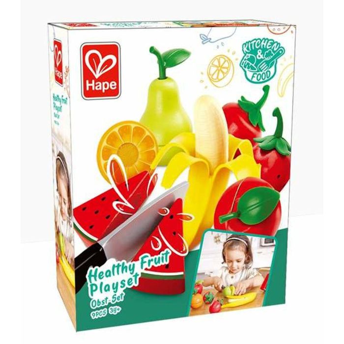 Set de Alimentos de Juguete Hape 9 Piezas Frutas