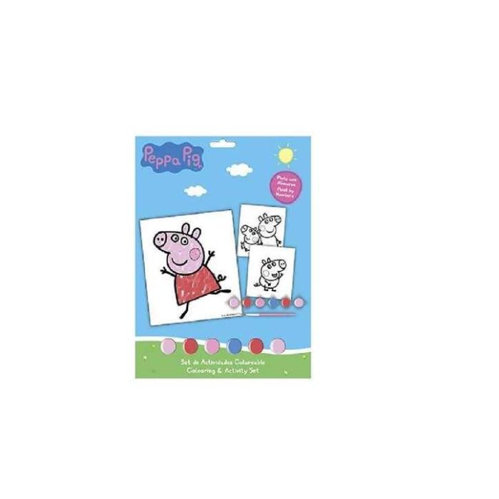 Cerdá Set de Papelería Coloreable Peppa Pig, para Niños, Tema Personajes Infantiles, Color Azul, 22.6 x 29.8 x 1.0 cm 0 Cerdá Set de Papelería Coloreable Peppa Pig, para Niños, Tema Personajes Infantiles, Color Azul, 22.6 x 29.8 x 1.0 cm 0