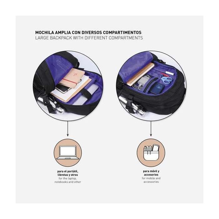 Mochila casual técnica avengers black panther 31.0 x 47.0 x 24.0 cm 9 Mochila casual técnica avengers black panther 31.0 x 47.0 x 24.0 cm 9