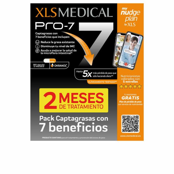 XLs Medical Pro-7 Captagrasas Pack 360 Cápsulas 1 XLs Medical Pro-7 Captagrasas Pack 360 Cápsulas 1