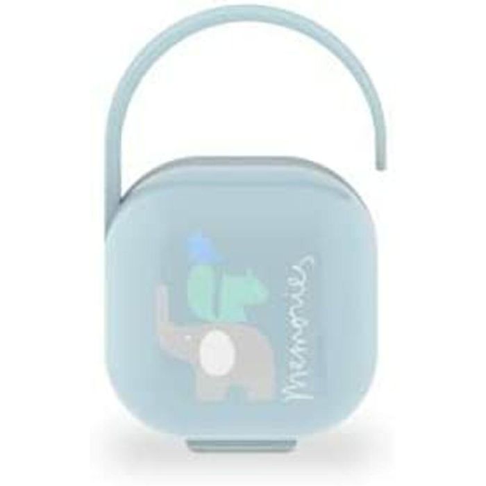 Suavinex Portachupete Clásico Bebé para 2 Chupetes, Asa Flexible para Carrito/Bolso - Línea Clásica 1 Unidad