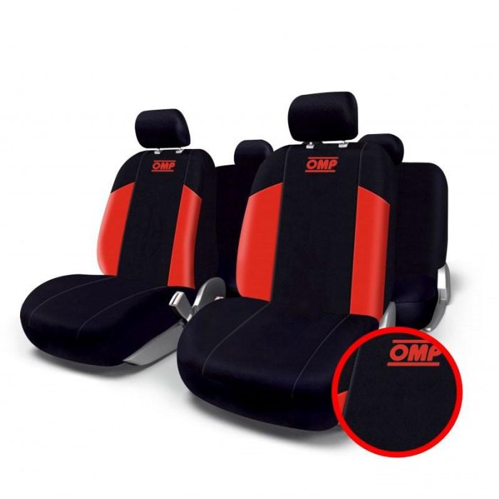 Fundas para Asientos de Coche OMP Speed Universal (11 pcs) 4 Fundas para Asientos de Coche OMP Speed Universal (11 pcs) 4