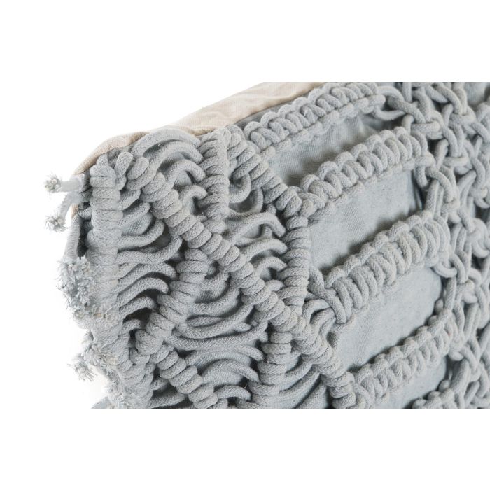 DKD Home Decor Cojín Scandi para Decoración con Macramé de Poliéster y Algodón Verde y Rosa, Medidas 10x45x45 cm (Juego de 4 Unidades) 1 DKD Home Decor Cojín Scandi para Decoración con Macramé de Poliéster y Algodón Verde y Rosa, Medidas 10x45x45 cm (Juego de 4 Unidades) 1