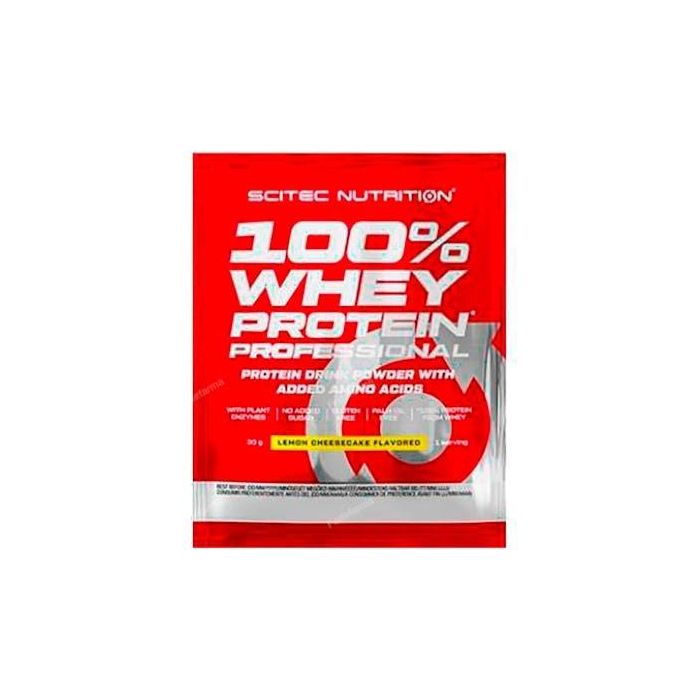 SCITEC NUTRITION 100% Whey Protein 30G Limón-Tarta de Queso Complemento Alimenticio