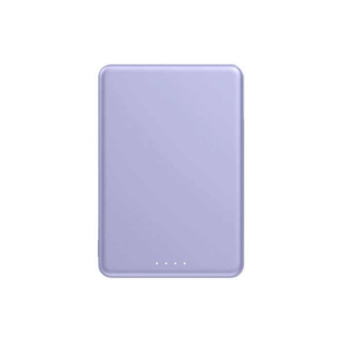 Xiaomi Super Slim Magnetic Power Bank 5000 | 5000mAh Batería Externa | Carga Magnética Inalámbrica & 22.5W | Ultracompacta y Delgada | Color Púrpura | Incluye Cable USB-C