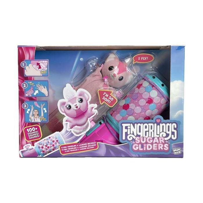 Fingerlings Ardilla Voladora Interactiva. Juguete con Lanzador de Manivela que Carga. ¡Aplaude dos veces y Vuélala! Para Niños +3 Años Fingerlings Ardilla Voladora Interactiva. Juguete con Lanzador de Manivela que Carga. ¡Aplaude dos veces y Vuélala! Para Niños +3 Años