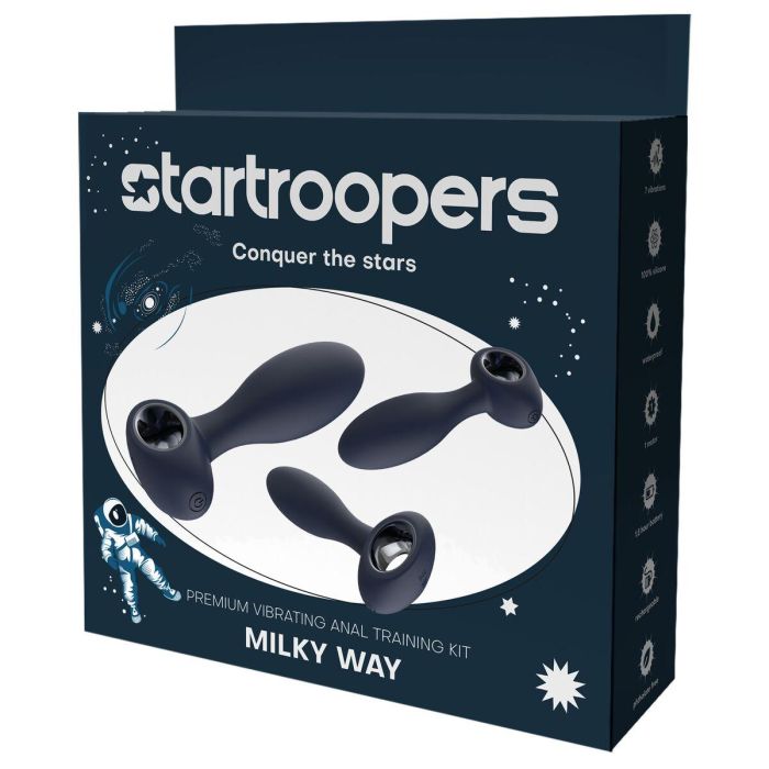 Plug Anal Dream Toys STARTROOPERS Azul 3 Piezas 1 Plug Anal Dream Toys STARTROOPERS Azul 3 Piezas 1