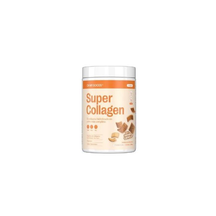 OH MY GOODS Super Collagen Péptidos Hidrolizados Tipo I y III con Magnesio y Ácido Hialurónico Sabor Canela 300g