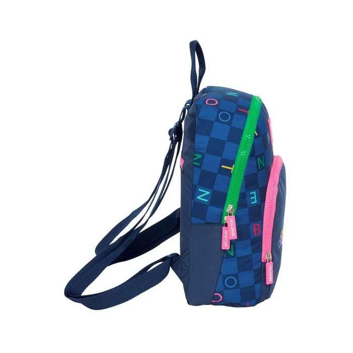 Safta Mini Mochila Benetton Damero, Escolar, 9.75 L, 250x130x300 mm 2 Safta Mini Mochila Benetton Damero, Escolar, 9.75 L, 250x130x300 mm 2