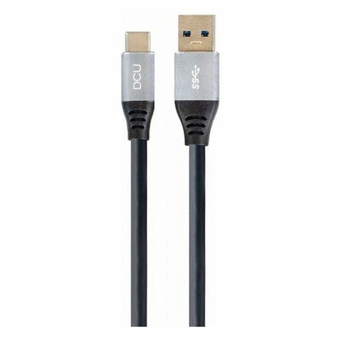 Cable USB A a USB C DCU Negro (1,5M) Cable USB A a USB C DCU Negro (1,5M)