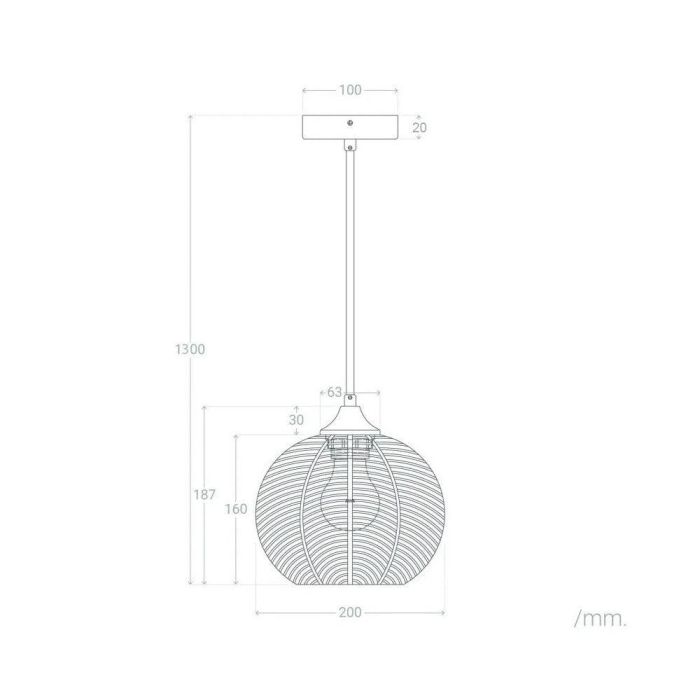 Lámpara Colgante Probolinggo SKD-P80049 de Cristal y Metal, Diseño Clásico Años 20, Esférica Azulada, Bombilla E27, Salón Comedor 6 Lámpara Colgante Probolinggo SKD-P80049 de Cristal y Metal, Diseño Clásico Años 20, Esférica Azulada, Bombilla E27, Salón Comedor 6