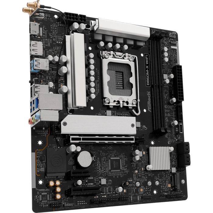 ASRock B860M-X 1851 Placa Base micro ATX Intel B860 DDR5 LGA 1851 WiFi HDMI DisplayPort 3