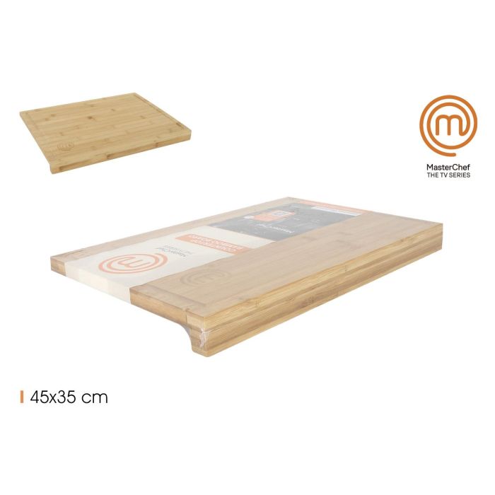 Tabla de bambú para encimera 45x35x1.5 cm - Masterchef (4 Unidades) Tabla de bambú para encimera 45x35x1.5 cm - Masterchef (4 Unidades)