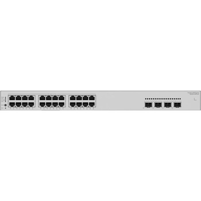 Huawei S220S 24P4JX Switch 24 puertos 10/100/1000BASE-T PoE+ 400W, 2x10GE SFP+, 2x2.5GE SFP 1