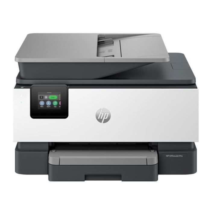 HP 9120b OfficeJet Pro Impresora Multifunción Inyección Tinta Color Profesional para Oficina y Trabajo Híbrido, Escáner, Copiadora, Fax
