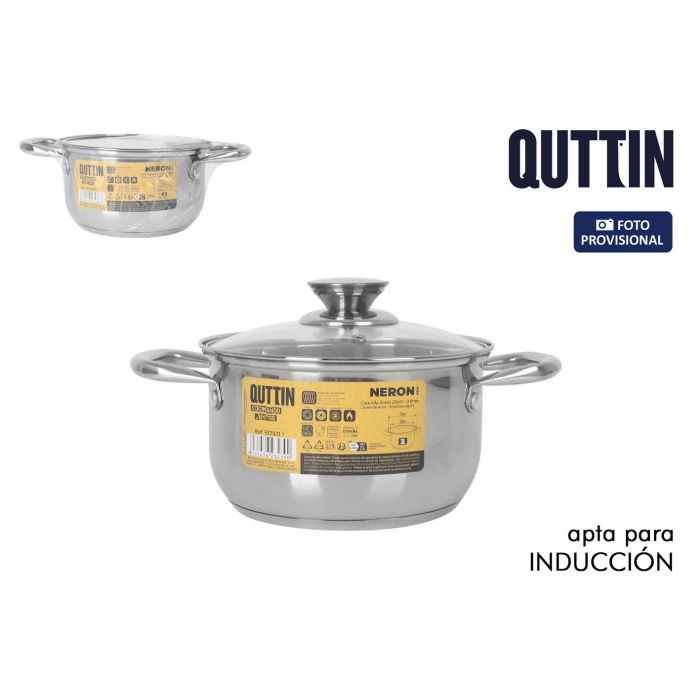 Inde Cacerola de Acero Inoxidable para Inducción Ø28x11 cm (3 Litros) con Tapa "New Ner" (6 Unidades) 0 Inde Cacerola de Acero Inoxidable para Inducción Ø28x11 cm (3 Litros) con Tapa "New Ner" (6 Unidades) 0