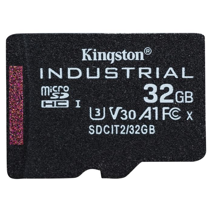 Kingston Tarjeta microSDHC Industrial 32GB 100MB/s +Adaptador 2