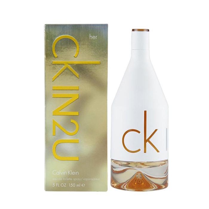Calvin Klein CK IN2U HER Eau de Toilette Vaporizador 150 ml para Mujer - Fragancia Floral Oriental con Notas de Bergamota, Orquídea y Ámbar