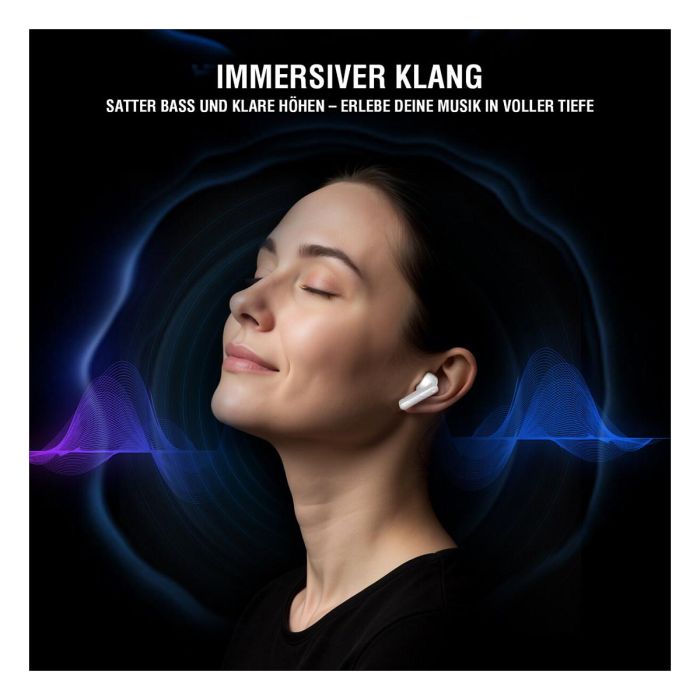 4smarts SkyBuds Pro ANC Auriculares True Wireless con Cancelación de Ruido Activa, Bluetooth 5.4, Negro 13