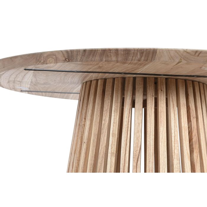 Mesa de Comedor DKD Home Decor Marrón 100 x 100 x 75 cm 3 Mesa de Comedor DKD Home Decor Marrón 100 x 100 x 75 cm 3