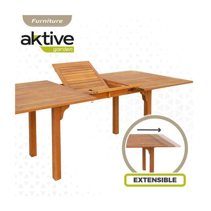 Mesa Extensible Aktive Madera de acacia 200 x 74 x 100 cm 2 Mesa Extensible Aktive Madera de acacia 200 x 74 x 100 cm 2