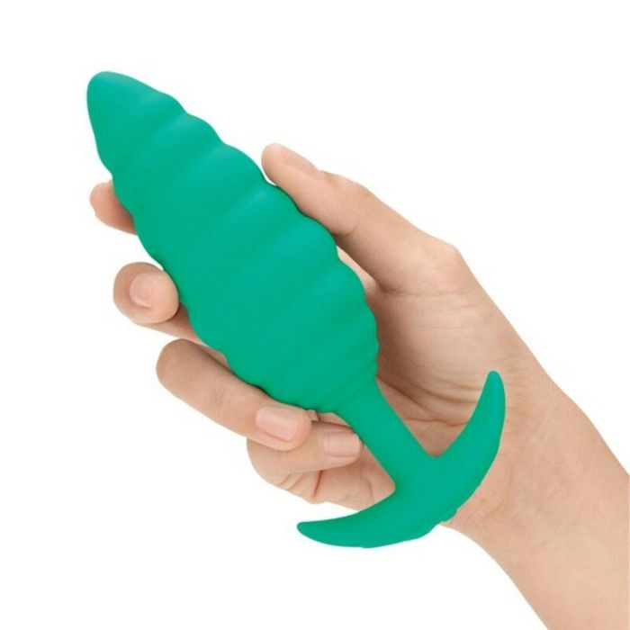 Plug Vibrador Anal B-Vibe Twist Texture Verde 10