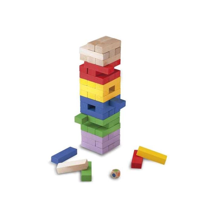 Juego block a block colores de madera 8x30x8 cm 2 Juego block a block colores de madera 8x30x8 cm 2