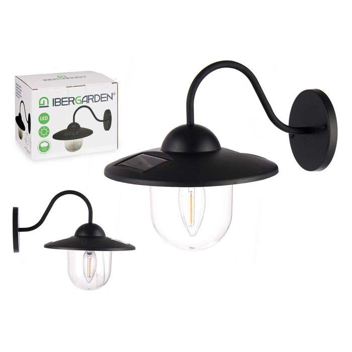 Aplique Solar Exterior Redondo Luz Cálida Ibergarden 18x20x23.5 cm Negro (12 Unidades) Aplique Solar Exterior Redondo Luz Cálida Ibergarden 18x20x23.5 cm Negro (12 Unidades)