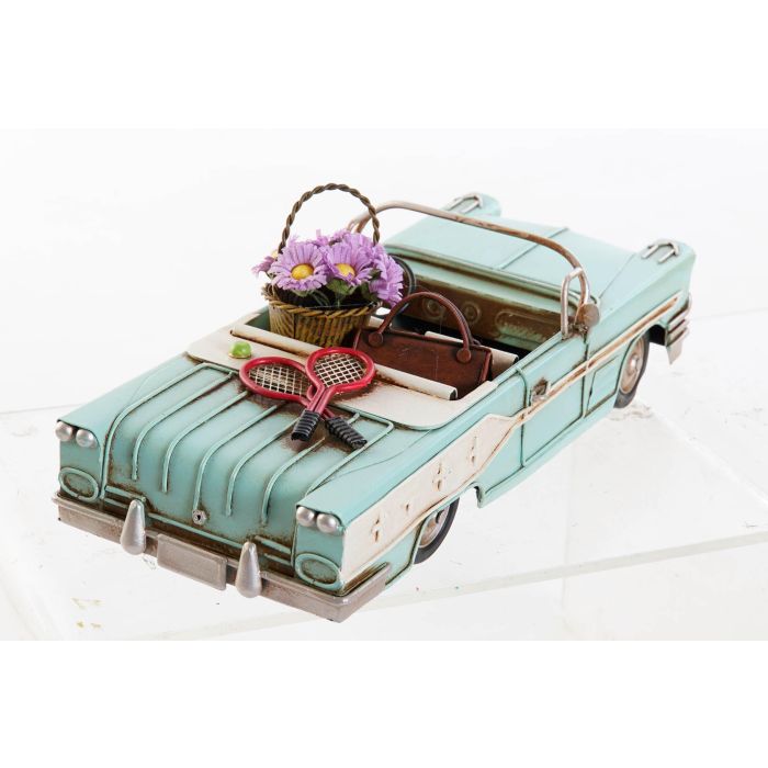 DKD Home Decor Vehículo Decoración Vintage Azul Verde Menta 10.5 x 9.5 x 25.8 cm (4 Unidades) 2