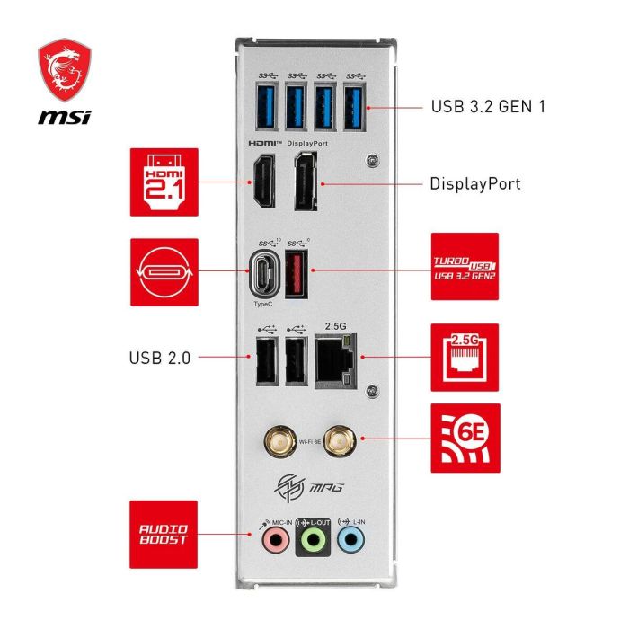 MSI MSI4711377069632 Placa base MPG B760I EDGE WiFi Intel B760 LGA 1700 mini ATX 12 MSI MSI4711377069632 Placa base MPG B760I EDGE WiFi Intel B760 LGA 1700 mini ATX 12