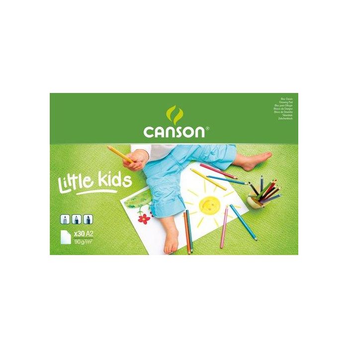 Canson Bloc Dibujo Infantil A2 90gr C400015582 42x59,4cm 30 Hojas