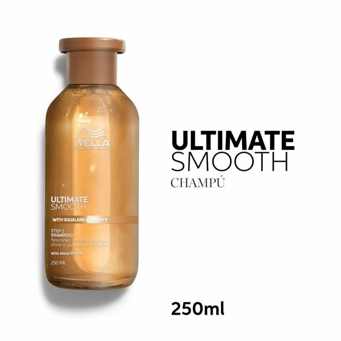 Wella Professionals Ultimate Smooth Champú 250 ml - Control del Encrespamiento y Brillo 1 Wella Professionals Ultimate Smooth Champú 250 ml - Control del Encrespamiento y Brillo 1
