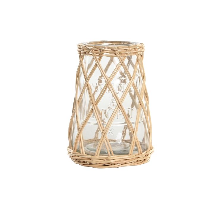 Portavela Colonial DKD Home Decor Transparente Marron Claro 18 x 24 x 18 cm (2 Unidades) 0 Portavela Colonial DKD Home Decor Transparente Marron Claro 18 x 24 x 18 cm (2 Unidades) 0