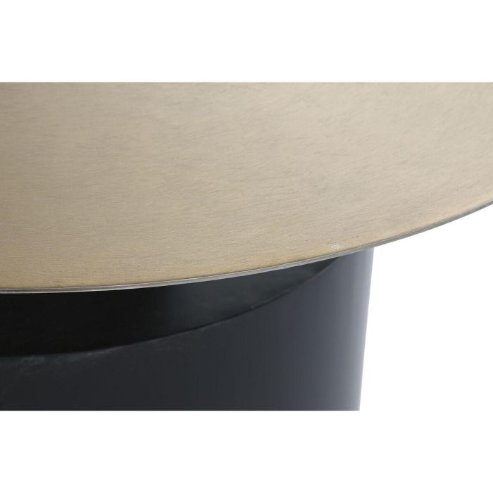 Mesa auxiliar DKD Home Decor 76 x 76 x 46 cm Negro Dorado Hierro 2 Mesa auxiliar DKD Home Decor 76 x 76 x 46 cm Negro Dorado Hierro 2