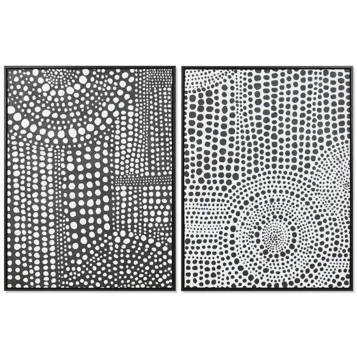 Cuadro Moderno DKD Home Decor Negro Blanco 3.5 x 80 x 60 cm (2 Unidades) Cuadro Moderno DKD Home Decor Negro Blanco 3.5 x 80 x 60 cm (2 Unidades)