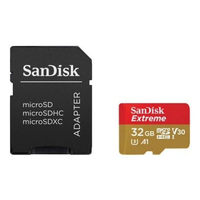 SanDisk SDSQXAF-032G-GN6AT Tarjeta MicroSDHC de 32GB, UHS-I, 100 MB/s, Class 3 (U3), Resistente a Golpes y Agua