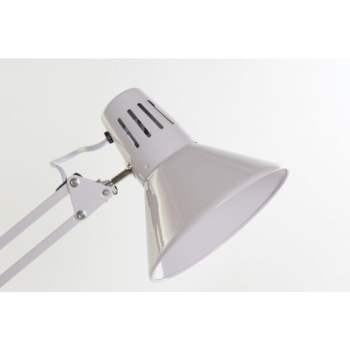 DKD Home Decor Lámpara de Sobremesa Estilo Escandinavo Blanca Metal Flexo para Oficina Casquillo E27 50W 39x69x22 cm 2 DKD Home Decor Lámpara de Sobremesa Estilo Escandinavo Blanca Metal Flexo para Oficina Casquillo E27 50W 39x69x22 cm 2