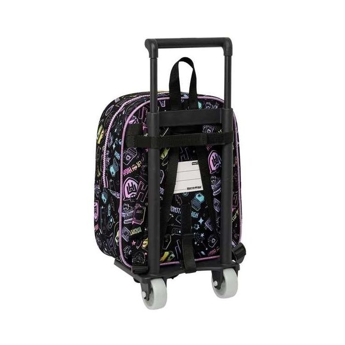 Mochila Escolar con Ruedas Monster High Negro 22 x 27 x 10 cm 2 Mochila Escolar con Ruedas Monster High Negro 22 x 27 x 10 cm 2