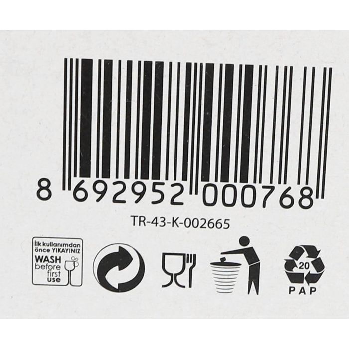 Lav Set 6 Vasos-Copas Agua 305Cc Colección Rena (8 Cajas)