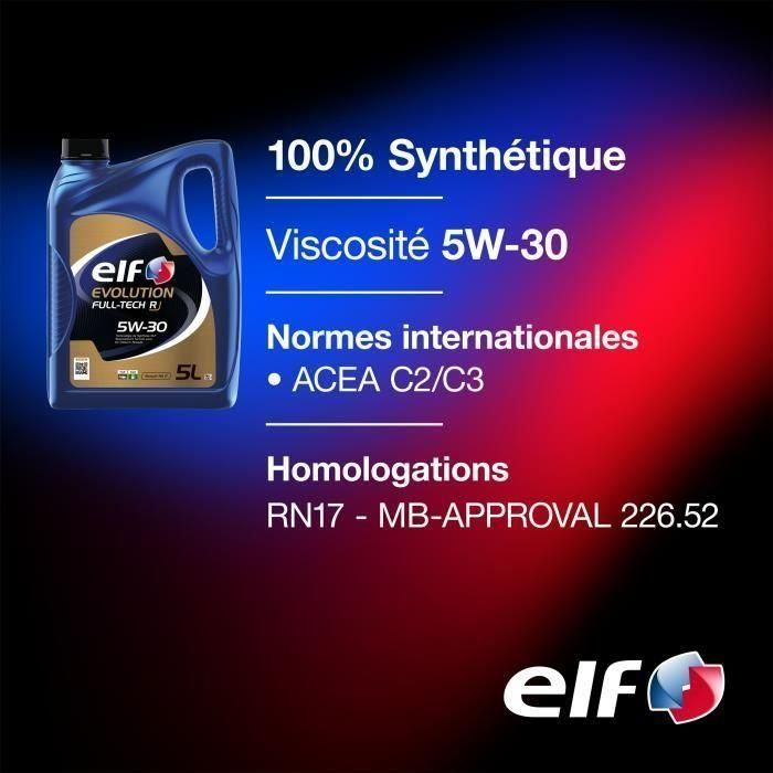 Aceite de motor - ELF - Evolution FULL-TECH R 5W-30 - 5L 3 Aceite de motor - ELF - Evolution FULL-TECH R 5W-30 - 5L 3
