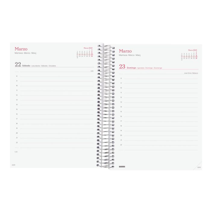 Finocam Agenda Anual Design Collection Espiral E10-155x212 mm 1Dp Imposible 2025 4