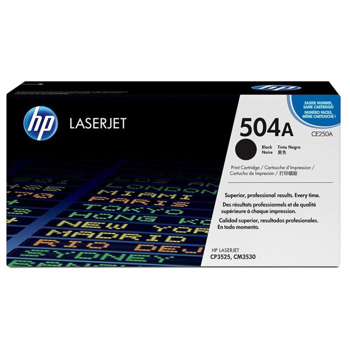 Hp Laserjet Cp3525 Toner Negro 5.000 Páginas - 504 A 1