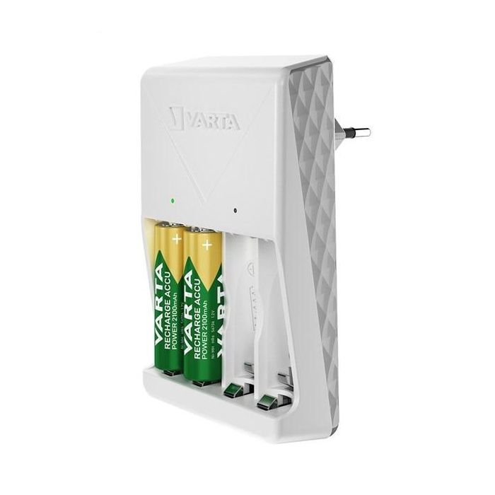 Varta Cargador de Pilas 2 ó 4 AA/AAA y 4xAA 2100 mAh Blanco 5 Varta Cargador de Pilas 2 ó 4 AA/AAA y 4xAA 2100 mAh Blanco 5