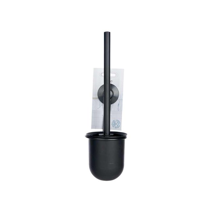 Soporte Escobillero Pared Metal Negro Mate Ventosa Berilo 10X36CM (12 Unidades) 1 Soporte Escobillero Pared Metal Negro Mate Ventosa Berilo 10X36CM (12 Unidades) 1