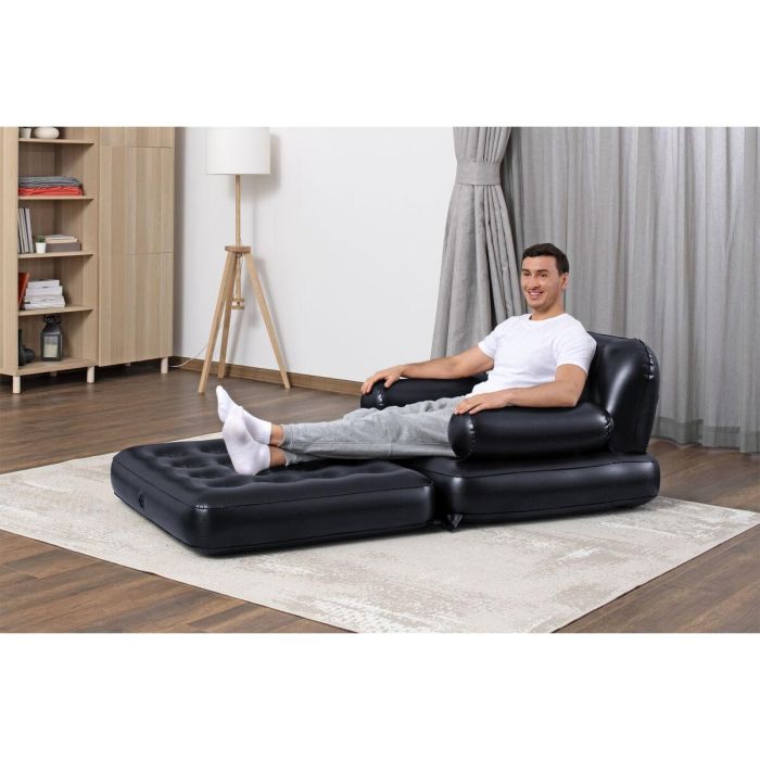 Bestway Sillon Hinchable 4 Posiciones Negro 191x38x25 cm Interior 75114 4 Bestway Sillon Hinchable 4 Posiciones Negro 191x38x25 cm Interior 75114 4