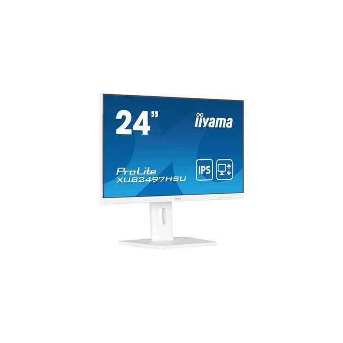 iiyama XUB2497HSN-W2 Monitor 24" IPS Full HD 1080p 100Hz 1ms MPRT Blanco, Altura Ajustable, HDMI, DP, USB Hub 0 iiyama XUB2497HSN-W2 Monitor 24" IPS Full HD 1080p 100Hz 1ms MPRT Blanco, Altura Ajustable, HDMI, DP, USB Hub 0