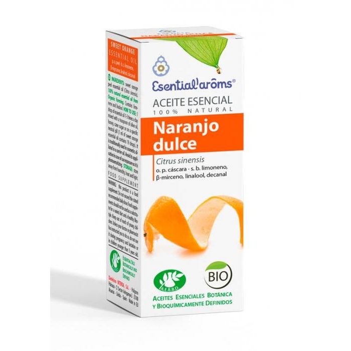ESENTIAL AROMS Aceite Esencial de Naranja Dulce de Cáscara 100ml